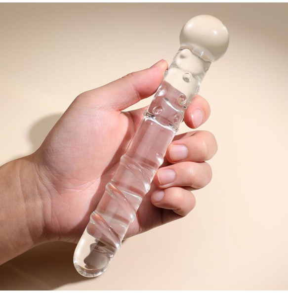 MizzZee - Magic Crystal Realistic Dildo (Spiral Beaded)